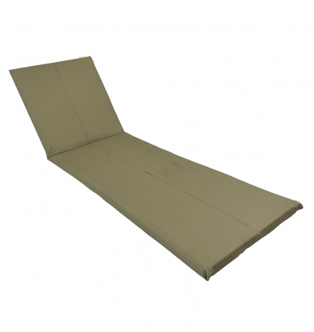 Saltea cu spumă poliuretanică Somnart 60x185, înălțime 4 cm, pentru șezlong, doua segmente, husă impermeabilă, culoare bej [0]