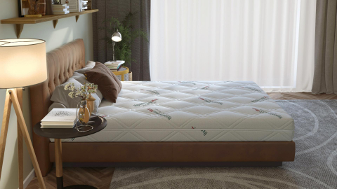 Saltea cu spumă poliuretanică Somnart HypoallergenicMed Antibacteria, 140x200, înălțime 18 cm, antibacterii, husă detașabilă cu fermoar, fermitate medie [2]