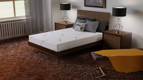 Saltea cu spumă poliuretanică Somnart HypoallergenicMed Antibacteria, 140x200, înălțime 18 cm, antibacterii, husă detașabilă cu fermoar, fermitate medie [3]