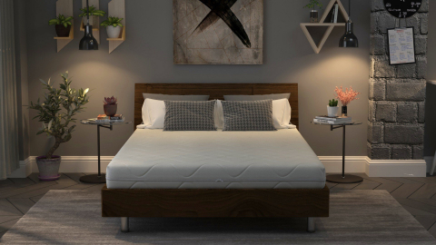 Saltele - Saltea cu spuma poliuretanica Somnart Optimax Ortopedic 160x190, inaltime 18 cm, ortopedica, husa detasabila si lavabila, rulata, fermitate medie