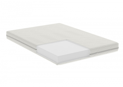 Saltea cu spuma poliuretanica Somnart Optimax Ortopedic 90x200, inaltime 18 cm, ortopedica, husa detasabila si lavabila, rulata, fermitate medie [1]