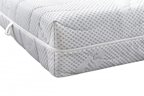 Saltea cu spuma poliuretanica Somnexpert Silver FORTE, 180x200, inaltime 20 cm, ortopedica, husa ioni argint lavabila, manere, fermitate mare [9]