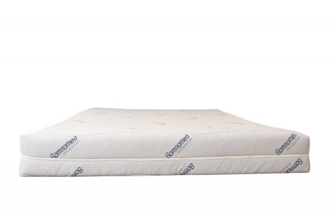 Saltea cu spumă poliuretanică Somnomed Antiacaria 180x200, înălțime 20 cm, pentru alergici, husă detașabilă și lavabilă cu tratament antiacarian, fermitate medie [18]