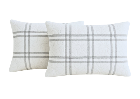 Set perne - Set 2 Perne 50x70 Somnart Belina Grid, microfibra, lavabile la masina