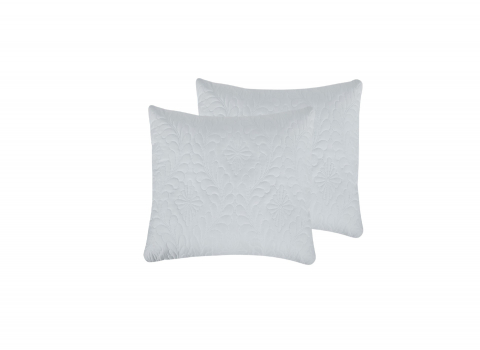 Set 2 Perne 60x60 Somnart Belina, microfibra, lavabile la masina, vidat, alb [4]