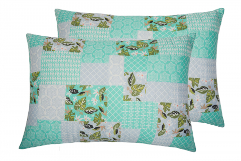 Set 2 perne Green Flowers, 50x70 cm [0]