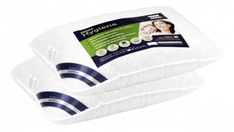 Set 2 perne Hygiena Somnart, 50x70 cm, Antistatizanta, Hidrofilica, lavabile la 95°C [1]
