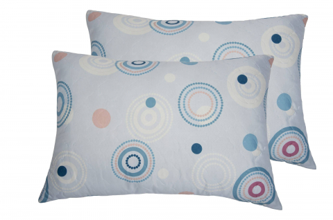 Set 2 perne matlasate Circles Somnart 50x70 cm, microfibra [0]