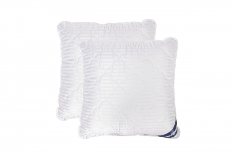 Set 2 Perne matlasate microfibra Striata 70x70 cm [1]