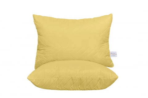 Set 2 Perne matlasate US, microfibra Galbena, 50x70 cm [0]