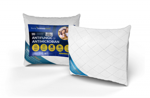 SET 4 Perne Somnomed Antimicrobiene si Antifungice lavabile la 95°C - 70 x 70 cm, vidat [10]