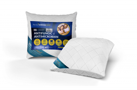 SET 4 Perne Somnomed Antimicrobiene si Antifungice lavabile la 95°C - 70 x 70 cm, vidat [11]