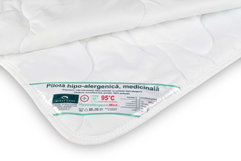 Set Baby HypoallergenicMed - perna 40x60 cm si pilota 100x140 cm hipoalergenica pentru bebelusi [1]