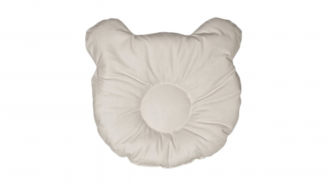 Set lenjerie patut + pernuta pentru formarea capului bebelusului SomnArt, bumbac egiptean, 60x120 cm, Gri deschis [1]