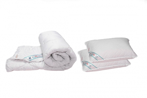 Pilote - Set pilota 180x200 cm, 200g si 2 perne 50x70 cm HypoallergenicMed Somnart, microfibra matlasata