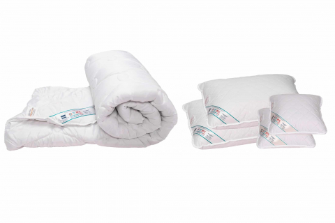 Set pilota 180x200 cm, 200g si 2 perne 50x70 cm si 2 perne 40x40 cm HypoallergenicMed Somnart, microfibra matlasata [1]