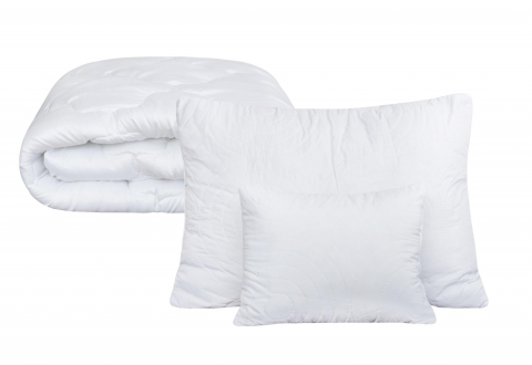 Set pilota 180x200 cm, 300 g si 2 perne 50x70 cm Somnart, microfibra matlasata, cu fibre de carbon [6]