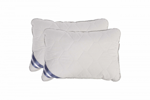 Set Pilota bumbac Somnart Bella 180x200cm 200g model biscuite + 2 perne bumbac Somnart Bella, 50x70cm, Gri [2]