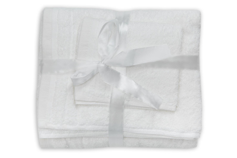 Set prosoape bumbac Somnart, 600gsm, de fata 50x90 cm + de corp 70x140 + de maini 30x50 cm, alb optic [2]