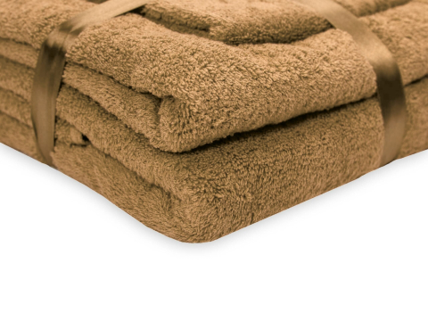 Set prosoape bumbac Somnart, 600gsm, de fata 50x90 cm + de corp 70x140 + de maini 30x50 cm - bej [2]