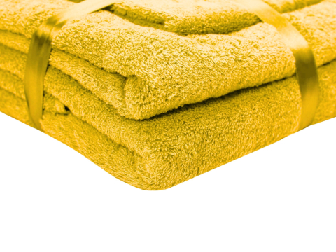 Set prosoape bumbac Somnart, 600gsm, de fata 50x90 cm + de corp 70x140 + de maini 30x50 cm - galben [2]