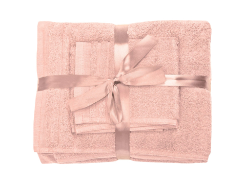 Set prosoape bumbac Somnart, 600gsm, de fata 50x90 cm + de corp 70x140 + de maini 30x50 cm - roz [1]