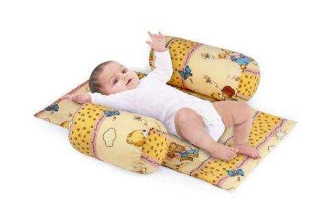 Mama si copilul - Suport de siguranta SomnArt cu paturica impermeabila pentru bebelusi, Honey