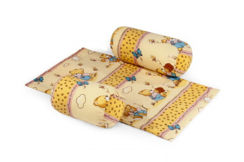 Suport de siguranta SomnArt cu paturica impermeabila pentru bebelusi, Honey [1]