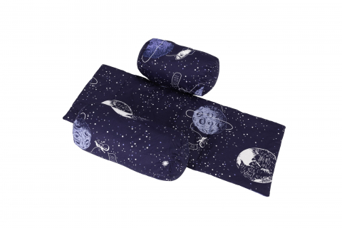 Mama si copilul - Suport de siguranta SomnArt cu paturica impermeabila pentru bebelusi, Cosmos