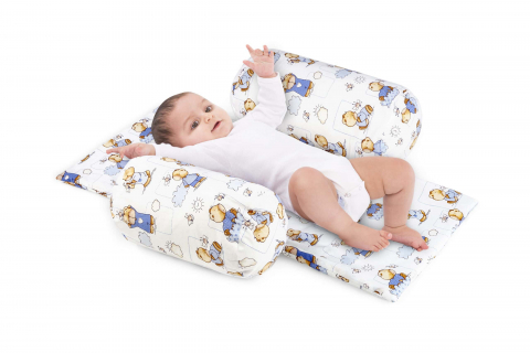 Mama si copilul - Suport de siguranta SomnArt cu paturica impermeabila pentru bebelusi, Ursuleti