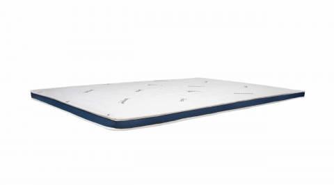 Toppere saltea - Topper cu memorie 180x200, SomnoMed Antiacaria, pentru alergici, H 4+3cm, husa detasabila si lavabila
