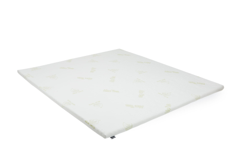 Toppere saltea - Topper Aloe Vera 120x200x4 cm, husa detasabila si lavabila, fermitate medie