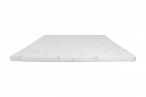 Topper cu spuma poliuretanica Superconfort Lavant 7 Zone 180x200, husa detasabila si lavabila, tratament lavanda, fermitate medie [1]