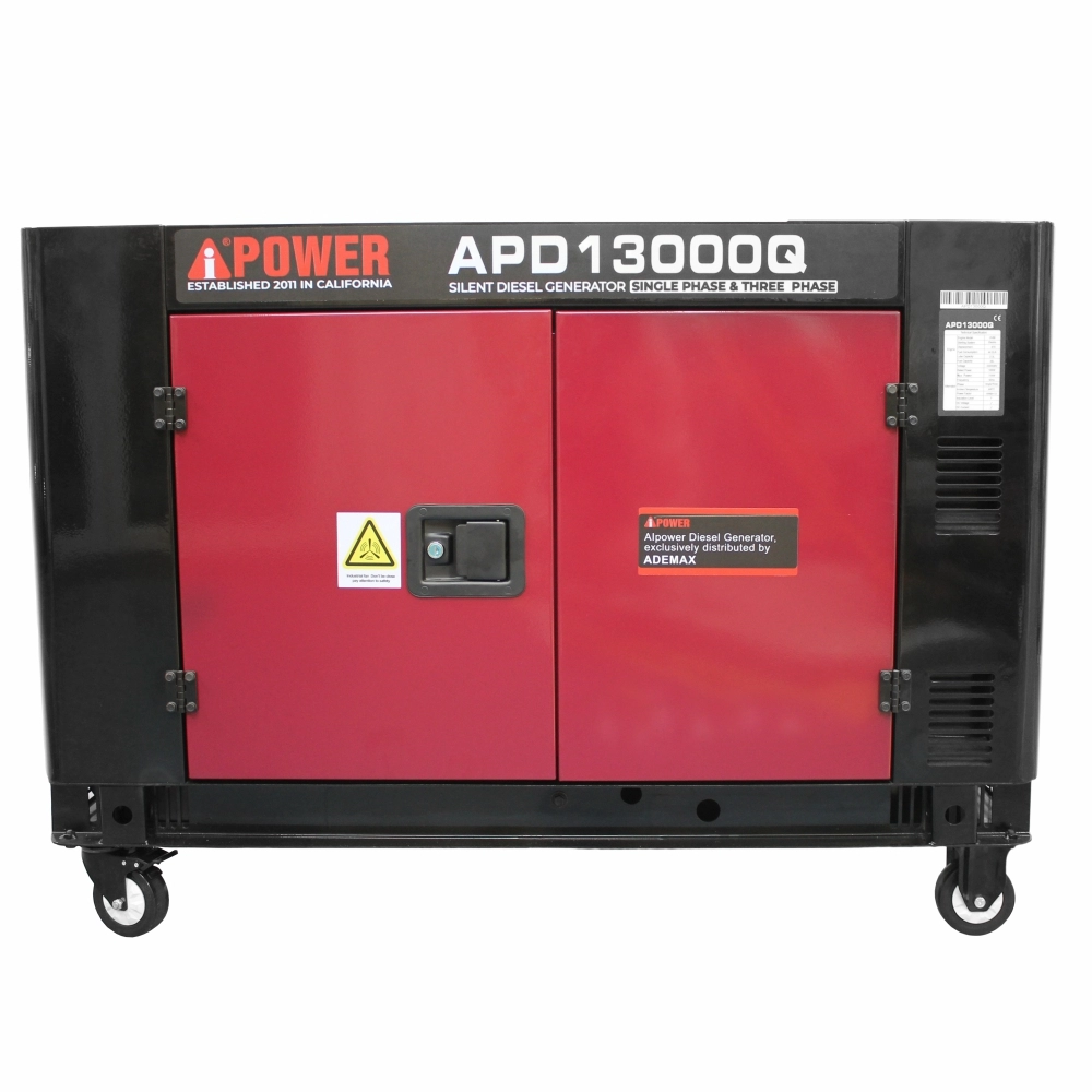 AiPower APD13000Q Generator insonorizat, 11kW 230/400V, Diesel, pornire electrica, ATS inclus [2]
