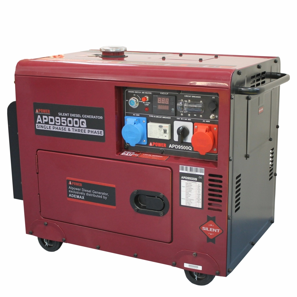 AiPower APD9500Q Generator insonorizat, 6,5kW 230/400V, Diesel, pornire electrica, ATS inclus [2]