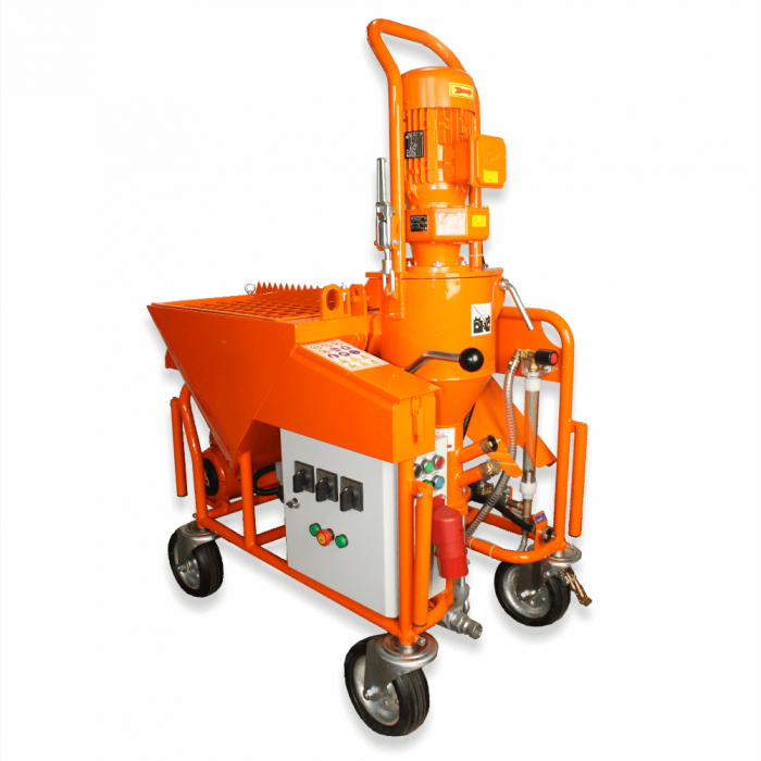 BISONTE PCS-K4 380V Masina de tencuit, debit 6-40 l/min, materiale preamestecate [3]