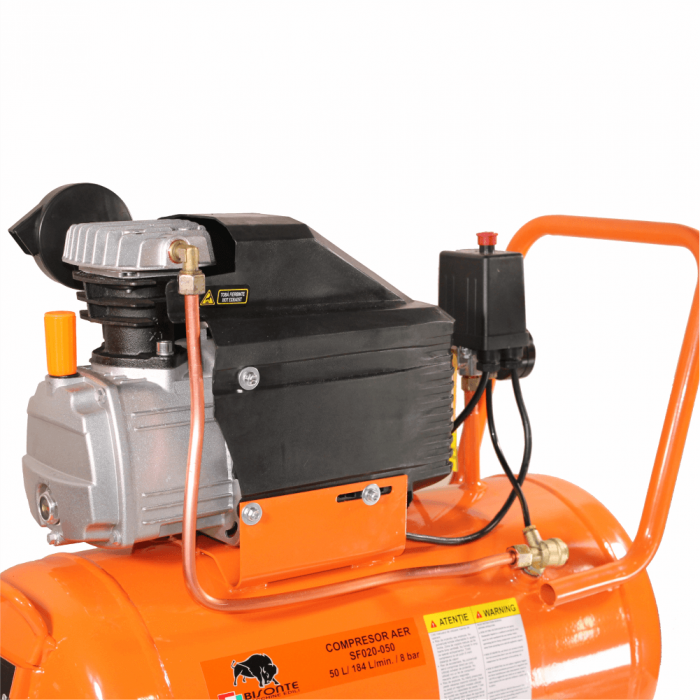 BISONTE SF020-050 Compresor aer 50L, debit aer 187 l/min [5]