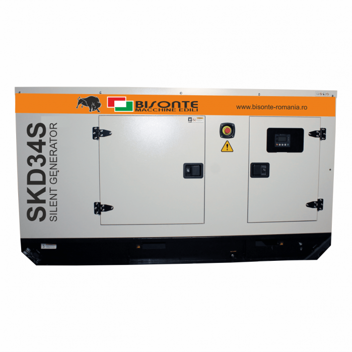 BISONTE SKD34S ATS Generator insonorizat, 34 kVA, 400V, AVR, motor Diesel, ATS inclus [2]
