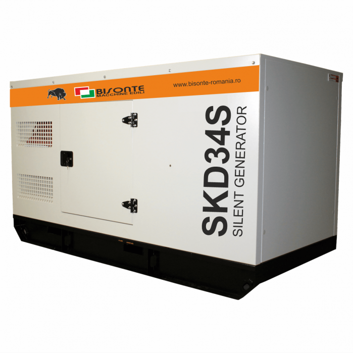 BISONTE SKD34S ATS Generator insonorizat, 34 kVA, 400V, AVR, motor Diesel, ATS inclus [1]