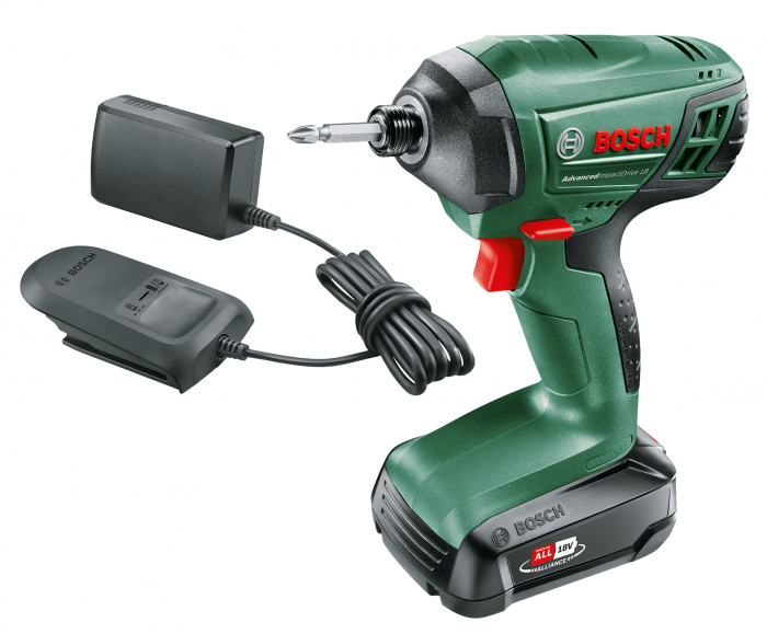 Bosch Advanced Impac Drive Masina de insurubat cu percutii 130Nm + acumulator Li-ion 1.5Ah + Incarcator 18V [1]