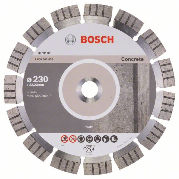 Bosch Disc diamantat Best for Concrete 230x22.23x2.4x15mm [2]