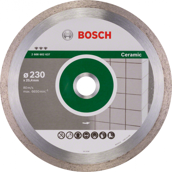 Bosch Disc diamantat Best pentru ceramica 230x25.40x2.4mm [1]