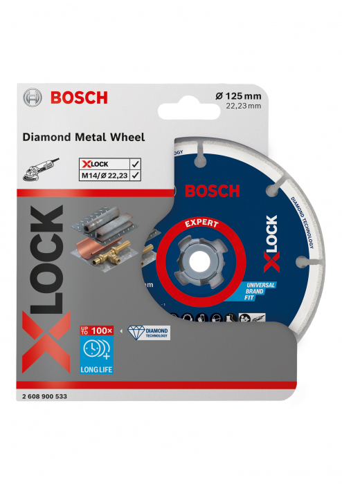Bosch Disc diamantat Metal Wheel 125 mm cu X-LOCK [2]