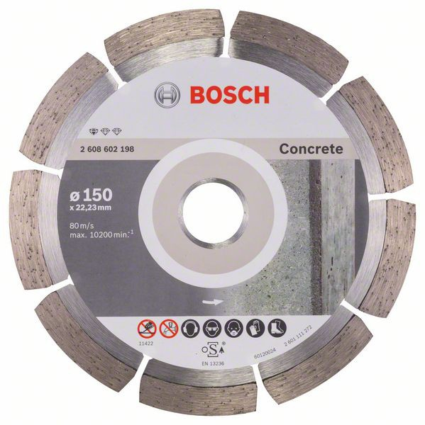Bosch Disc diamantat Standard for Concrete 150x22.23x2x10mm [2]