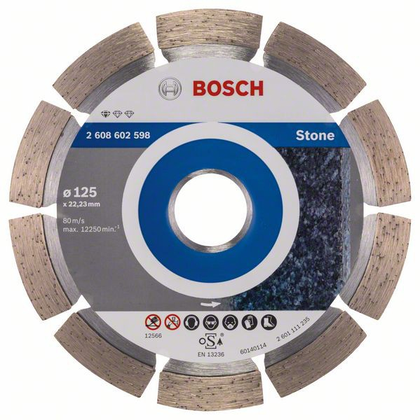 Bosch Disc diamantat Standard for Stone 125x22,23x1.6x10mm [2]