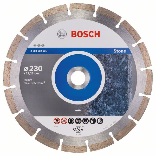 Bosch Disc diamantat Standard for Stone 230x22.23x2.3x10mm [2]