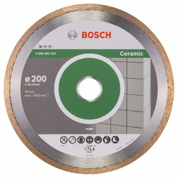 Bosch Disc diamantat Standard pentru ceramica 200x25.40x1.6x7mm [1]