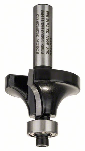 Bosch Freza de rotunjit, 8mm, R1 10mm, L 1.5mm, G 57mm 8mm, R1 10mm, L 16.5mm [2]