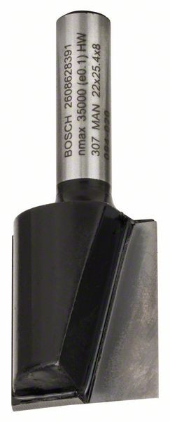Bosch Freza dreapta, 8mm, D1 22mm, L 25mm, G 56mm 8mm, D1 22mm, L 25mm, G 56mm [2]