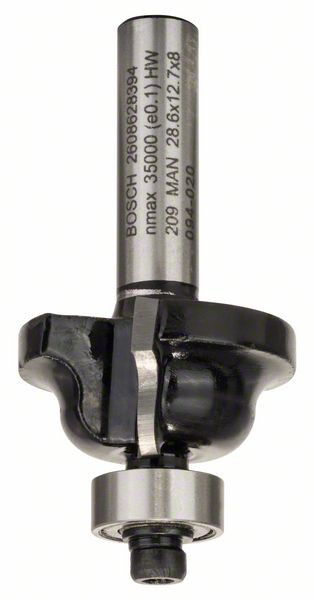 Bosch Freza pentru realizarea muchiilor B, 8mm, R1 4mm, B 8mm, L 12.4mm, G 54mm 8 [1]